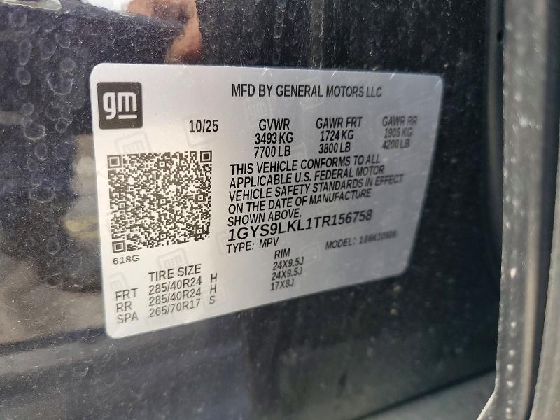 Aukcja sprzedaży 2026 Cadillac Escalade, vin: 1GYS9LKL1TR156758, numer aukcji: 59278366