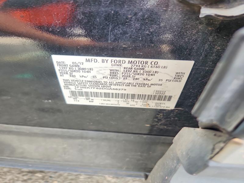 Aukcja sprzedaży 2013 Ford Explorer, vin: 1FM5K7F82DGA68279, numer aukcji: 60656746