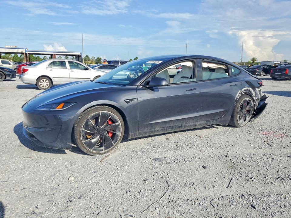 59991076 :رقم المزاد ، 5YJ3E1ETXSF937708 vin ، 2025 Tesla Model 3 مزاد بيع