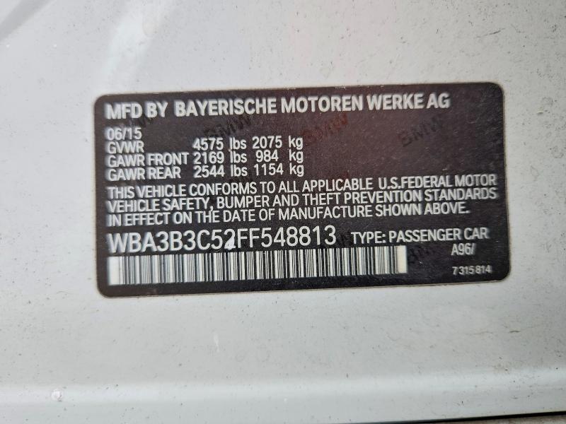 Продажа на аукционе авто 2015 Bmw 328, vin: WBA3B3C52FF548813, номер лота: 62698046
