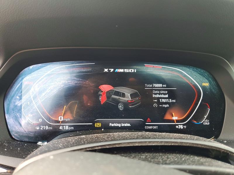2022 Bmw X7 მანქანა იყიდება აუქციონზე, vin: 5UXCX6C0XN9J34152, აუქციონის ნომერი: 62241056
