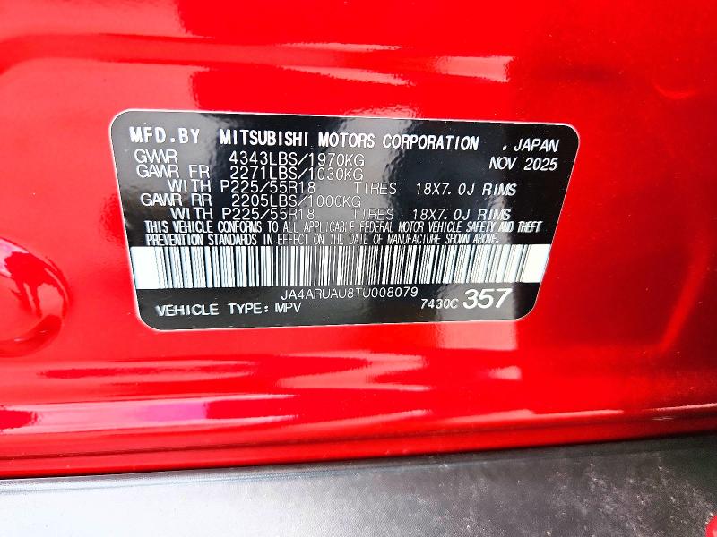Продажа на аукционе авто 2026 Mitsubishi Outlander Sport, vin: JA4ARUAU8TU008079, номер лота: 60942226