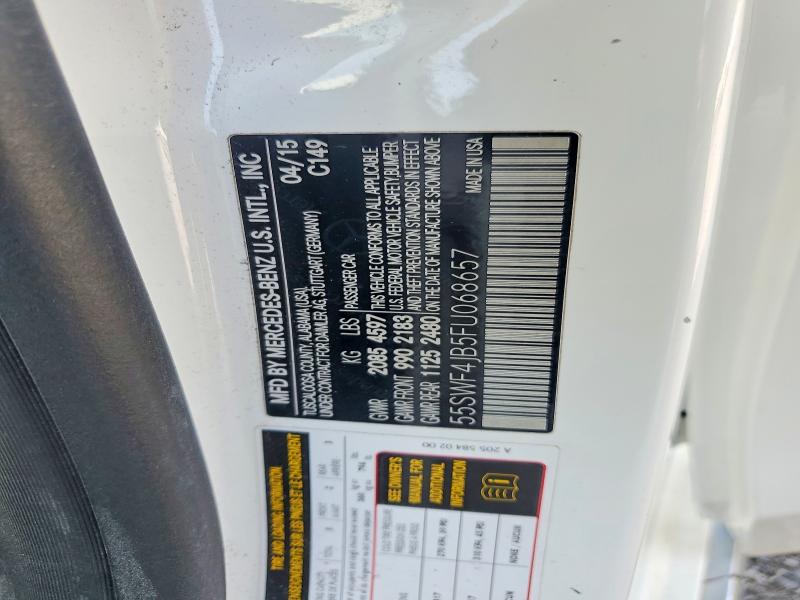 Продажа на аукционе авто 2015 Mercedes-benz C, vin: 55SWF4JB5FU068657, номер лота: 62103986