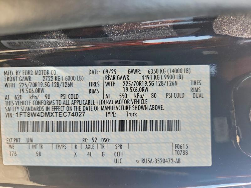 Продажа на аукционе авто 2026 Ford F450, vin: 1FT8W4DMXTEC74027, номер лота: 59741686