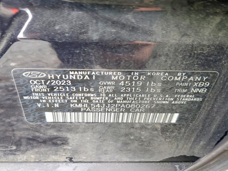 Продаж на аукціоні авто 2023 Hyundai Sonata Hybrid, vin: KMHL54JJ2PA080267, номер лоту: 59867836