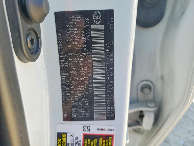 Продаж на аукціоні авто 2018 Toyota Camry, vin: 4T1B61HK8JU106253, номер лоту: 61340726