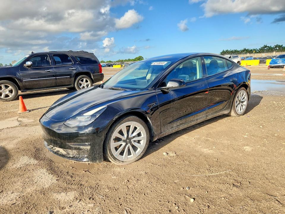 Продажа на аукционе авто 2022 Tesla Model 3, vin: 5YJ3E1EA6NF372439, номер лота: 62108846