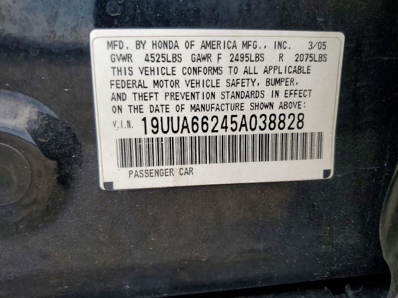 2005 Acura Tl მანქანა იყიდება აუქციონზე, vin: 19UUA66245A038828, აუქციონის ნომერი: 61521776