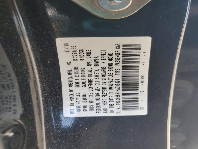 Aukcja sprzedaży 2017 Honda Accord, vin: 1HGCR2F70HA006424, numer aukcji: 59536666