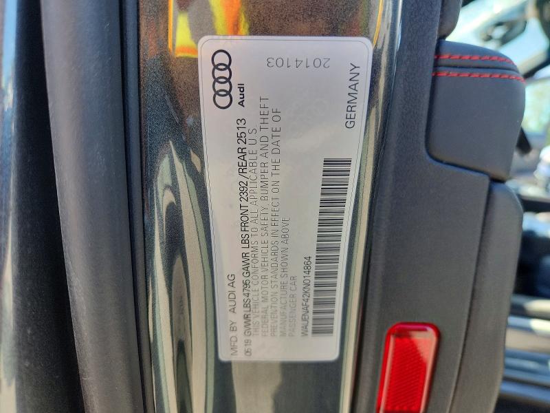 58780436 :رقم المزاد ، WAUENAF42KN014864 vin ، 2019 Audi A4 مزاد بيع
