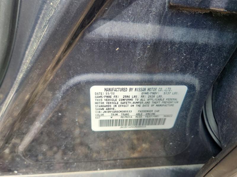Продаж на аукціоні авто 2012 Infiniti M37, vin: JN1BY1AR6CM395533, номер лоту: 59881686