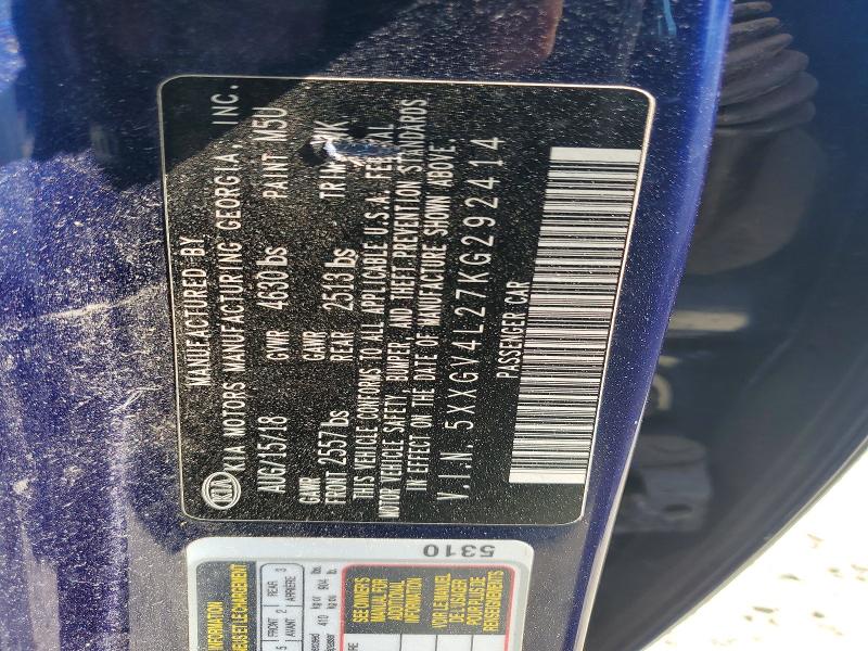 Продаж на аукціоні авто 2019 Kia Optima, vin: 5XXGV4L27KG292414, номер лоту: 59696346