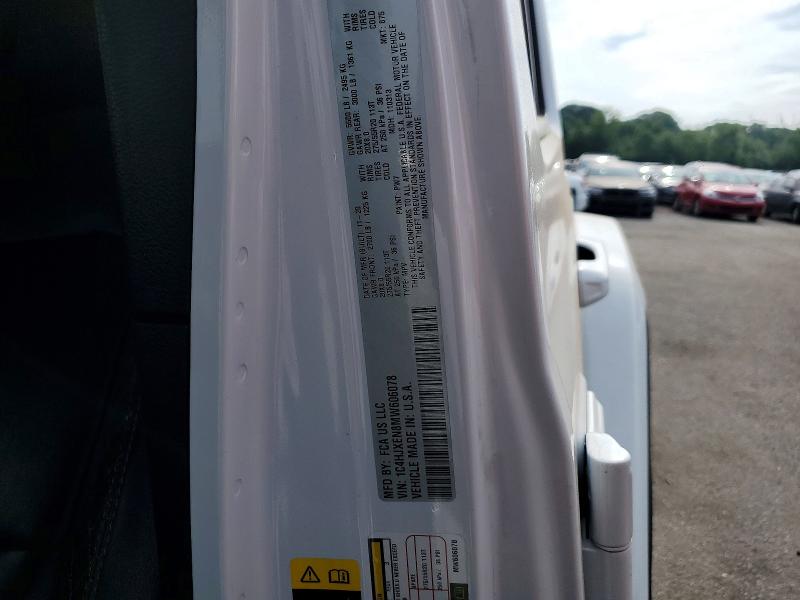 Продажа на аукционе авто 2021 Jeep Wrangler Unlimited, vin: 1C4HJXEN8MW606078, номер лота: 60146796
