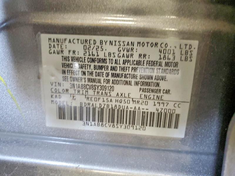 61493466 :رقم المزاد ، 3N1AB8CV8SY309120 vin ، 2025 Nissan Sentra مزاد بيع
