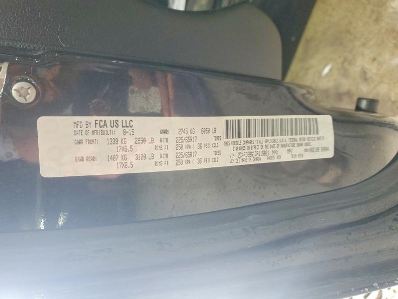 59595476 :رقم المزاد ، 2C4RDGBG1GR115821 vin ، 2016 Dodge Grand Caravan مزاد بيع