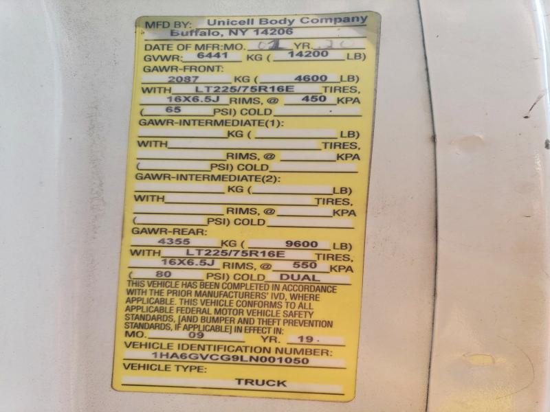 Aukcja sprzedaży 2020 Chevrolet Express G4500, vin: 1HA6GVCG9LN001050, numer aukcji: 70713866