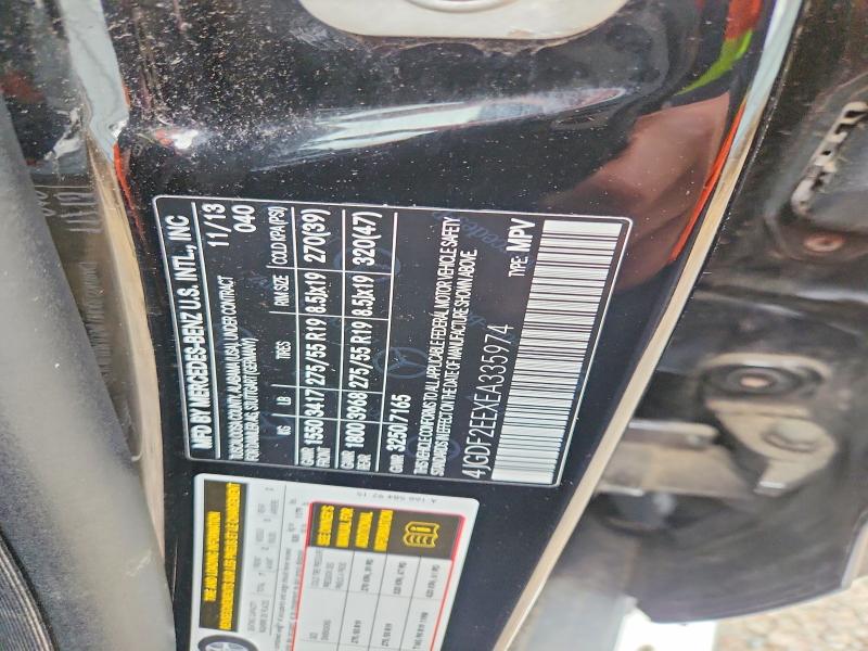 61845966 :رقم المزاد ، 4JGDF2EEXEA335974 vin ، 2014 Mercedes-benz Gl مزاد بيع