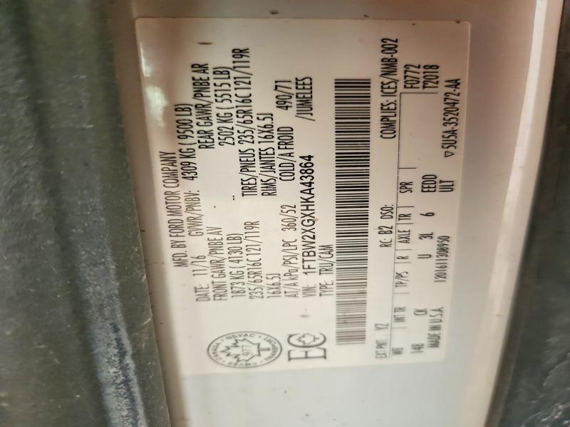 Продажа на аукционе авто 2017 Ford Transit, vin: 1FTBW2XGXHKA43864, номер лота: 60369916