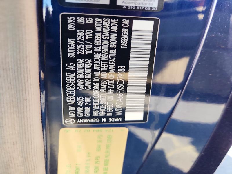 Aukcja sprzedaży 1995 Mercedes-benz E, vin: WDBEA66EXSC279188, numer aukcji: 59822176