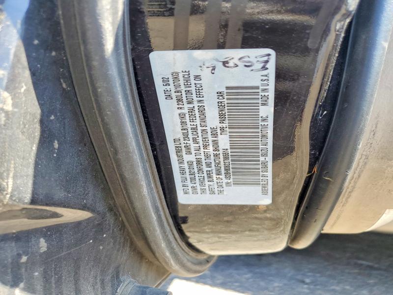 Продаж на аукціоні авто 2002 Subaru Legacy, vin: 4S3BH806227665514, номер лоту: 61776376