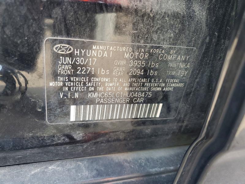 Продажа на аукционе авто 2017 Hyundai Ioniq, vin: KMHC65LC1HU048475, номер лота: 60493516