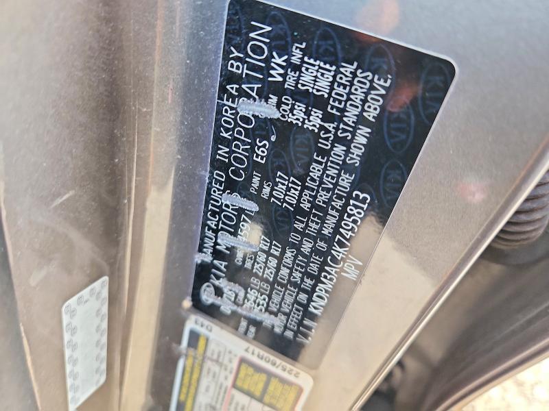 61736566 :رقم المزاد ، KNDPM3AC4K7495813 vin ، 2019 Kia Sportage مزاد بيع