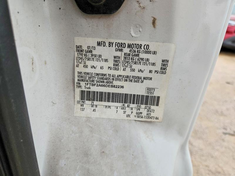Aukcja sprzedaży 2013 Ford F250, vin: 1FTBF2A66DEB82236, numer aukcji: 62303686