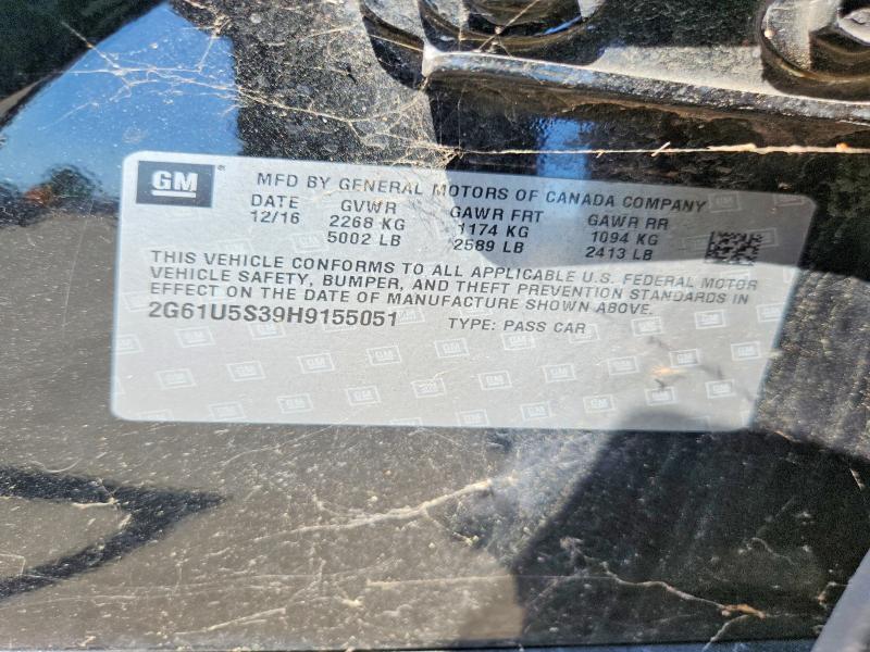 Продажа на аукционе авто 2017 Cadillac Xts, vin: 2G61U5S39H9155051, номер лота: 61782186