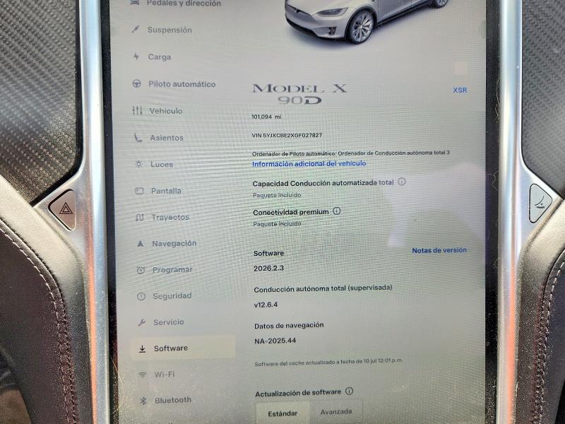 Продажа на аукционе авто 2016 Tesla Model X, vin: 5YJXCBE2XGF027827, номер лота: 59290906