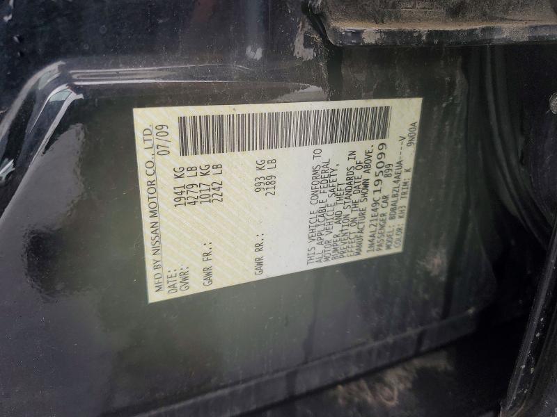 Aukcja sprzedaży 2009 Nissan Altima, vin: 1N4AL21E49C195099, numer aukcji: 60819336