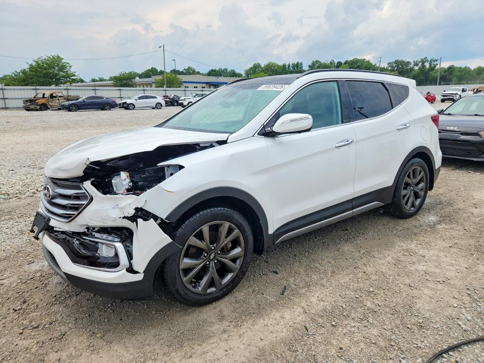59639426 :رقم المزاد ، 5XYZW4LA1JG564284 vin ، 2018 Hyundai Santa Fe Sport مزاد بيع