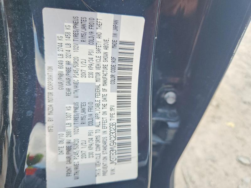Aukcja sprzedaży 2010 Mazda Cx-9, vin: JM3TB3MV9A0230238, numer aukcji: 61471756
