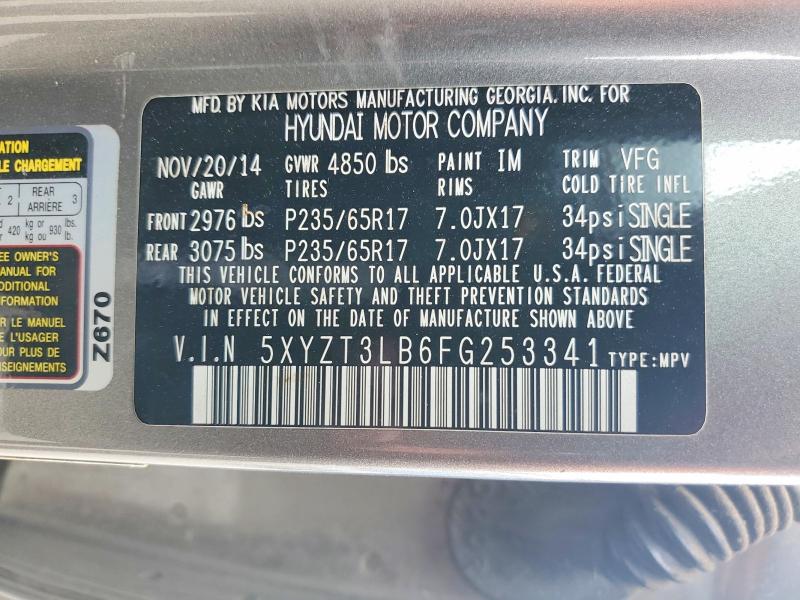 Aukcja sprzedaży 2015 Hyundai Santa Fe Sport, vin: 5XYZT3LB6FG253341, numer aukcji: 62265996