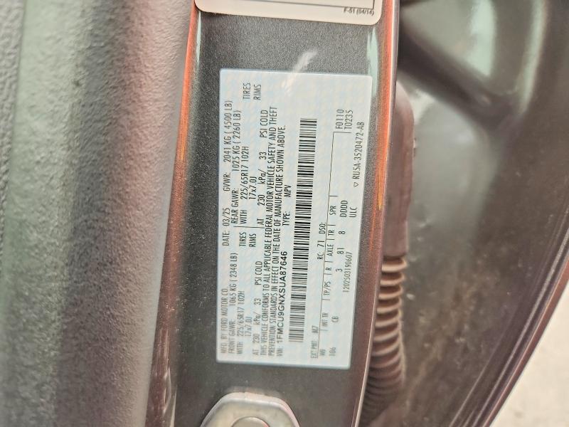 60050006 :رقم المزاد ، 1FMCU9GNXSUA87646 vin ، 2025 Ford Escape مزاد بيع