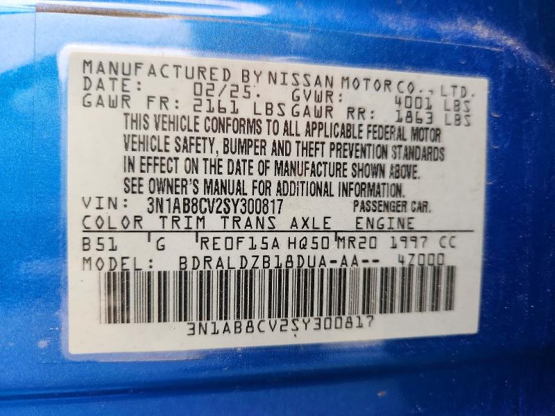 61036296 :رقم المزاد ، 3N1AB8CV2SY300817 vin ، 2025 Nissan Sentra مزاد بيع