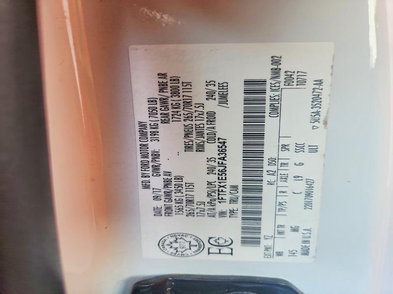 Aukcja sprzedaży 2018 Ford F150, vin: 1FTFX1E56JFA36547, numer aukcji: 58885156