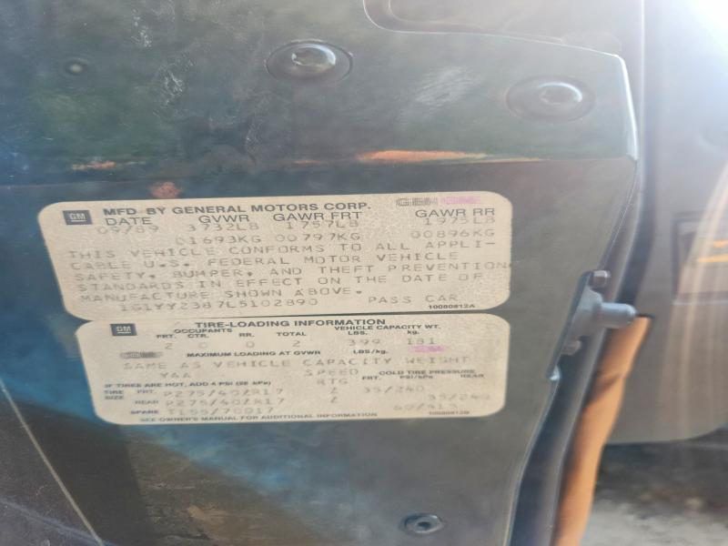 Продажа на аукционе авто 1990 Chevrolet Corvette, vin: 1G1YY2387L5102890, номер лота: 61543676