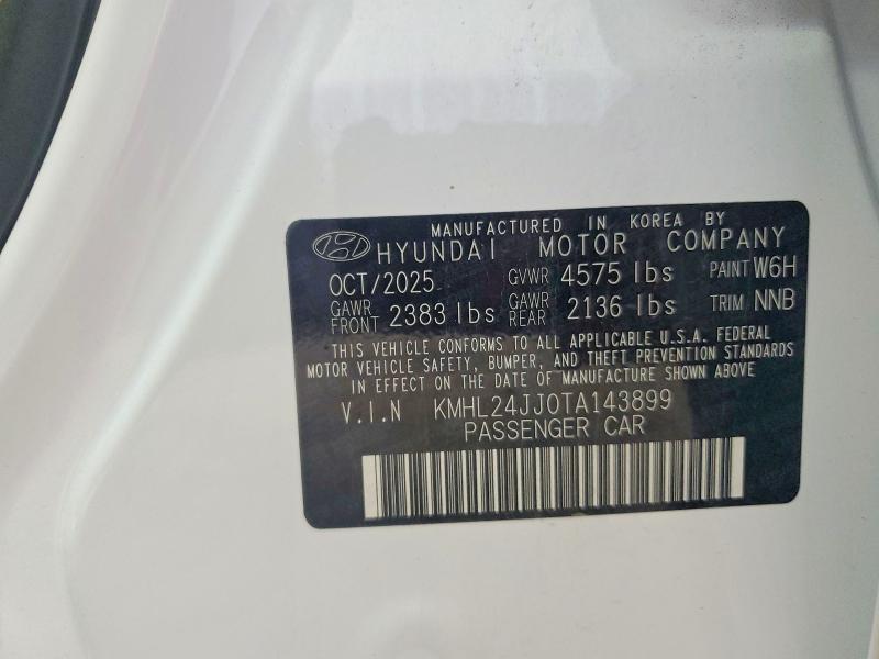 Aukcja sprzedaży 2026 Hyundai Sonata Hybrid, vin: KMHL24JJ0TA143899, numer aukcji: 59681036