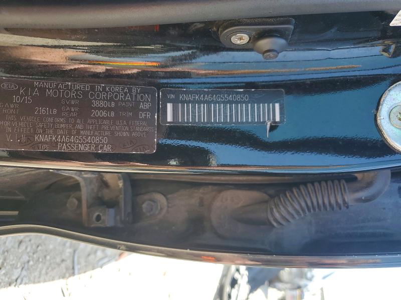 2016 Kia Forte მანქანა იყიდება აუქციონზე, vin: KNAFK4A64G5540850, აუქციონის ნომერი: 59142166