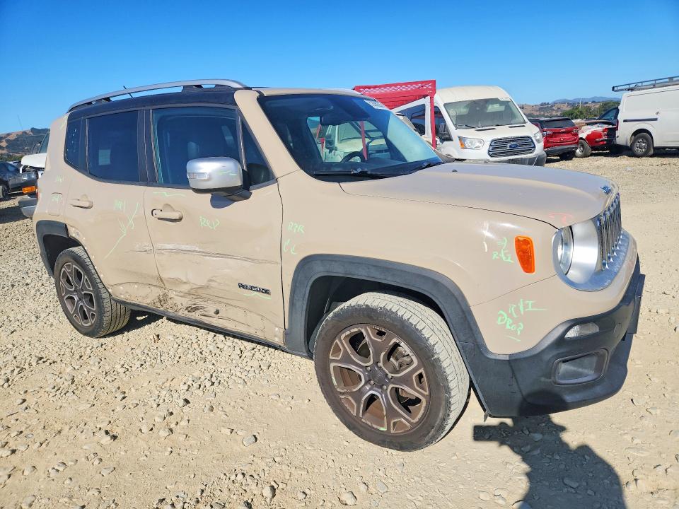 Продаж на аукціоні авто 2016 Jeep Renegade, vin: ZACCJBDT3GPC59211, номер лоту: 62998286