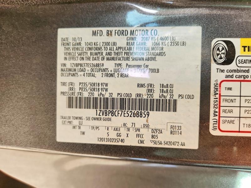 Продаж на аукціоні авто 2014 Ford Mustang, vin: 1ZVBP8CF7E5268859, номер лоту: 59395976