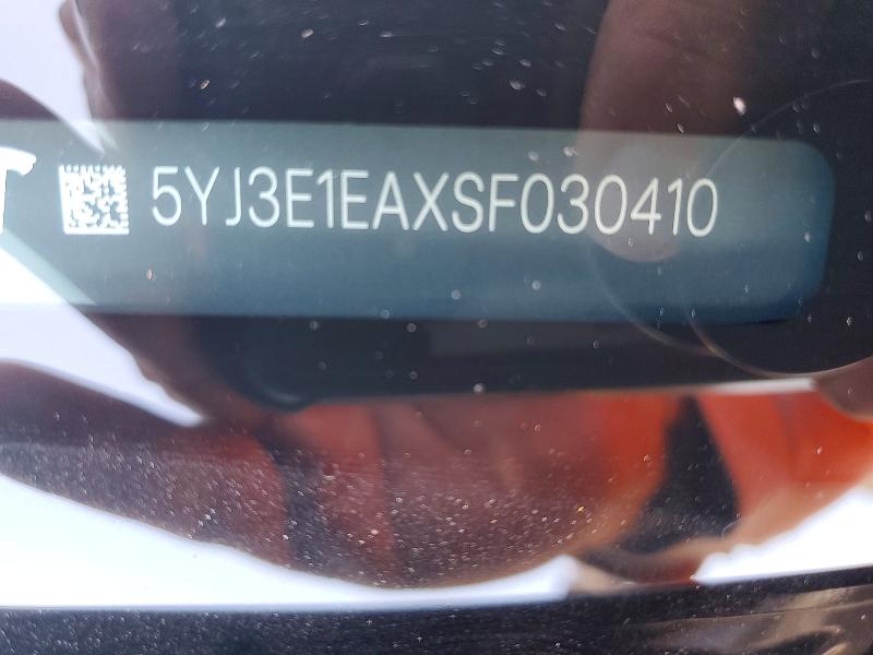 Aukcja sprzedaży 2025 Tesla Model 3, vin: 5YJ3E1EAXSF030410, numer aukcji: 63048916