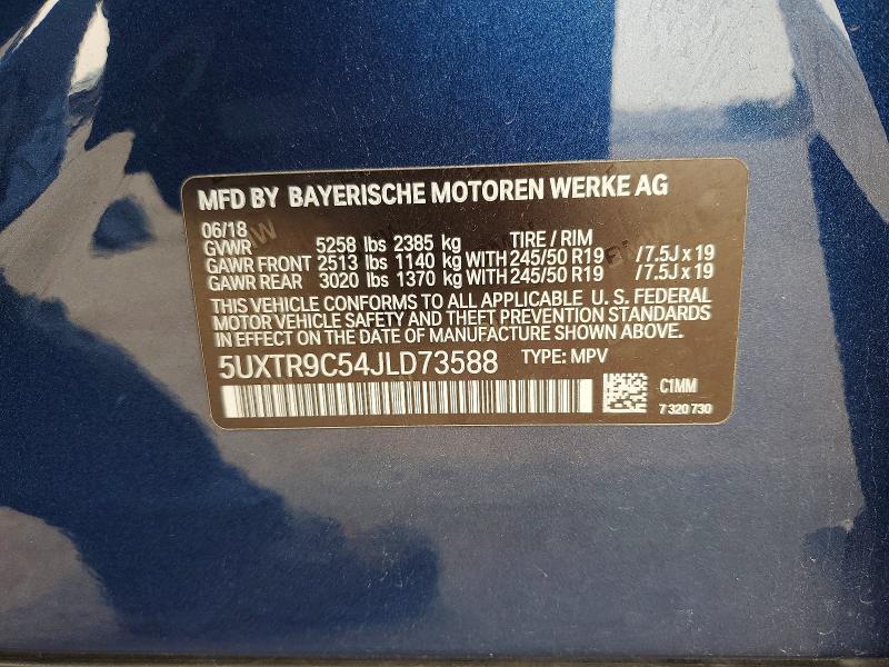 Aukcja sprzedaży 2018 Bmw X3, vin: 5UXTR9C54JLD73588, numer aukcji: 59667366