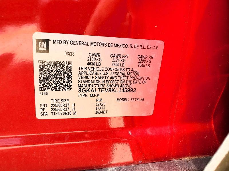 Продажа на аукционе авто 2019 Gmc Terrain, vin: 3GKALTEV8KL145993, номер лота: 59653986