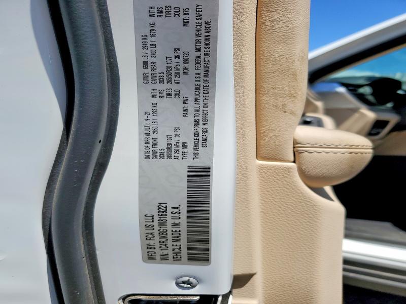 Продаж на аукціоні авто 2021 Jeep Grand Cherokee, vin: 1C4RJKBG1M8169221, номер лоту: 63371156