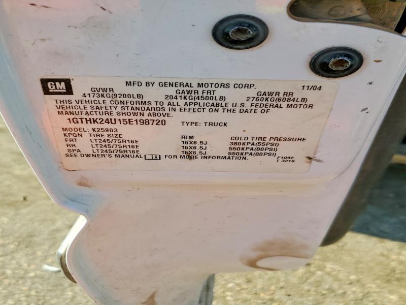 63014156 :رقم المزاد ، 1GTHK24U15E198720 vin ، 2005 Gmc Sierra مزاد بيع