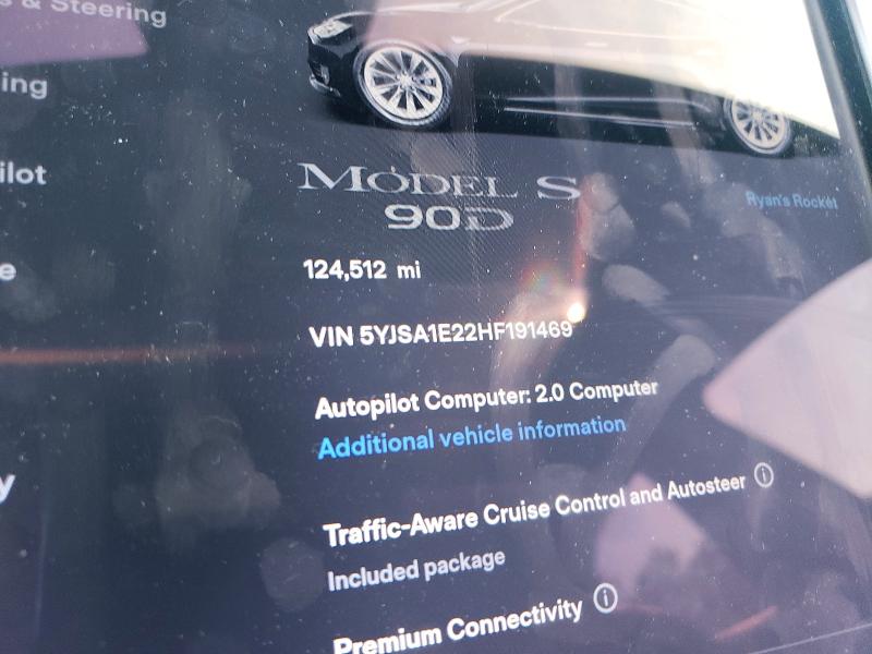 Продажа на аукционе авто 2017 Tesla Model S, vin: 5YJSA1E22HF191469, номер лота: 63194376