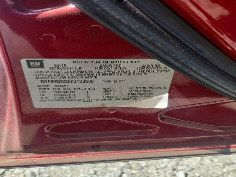 Aukcja sprzedaży 2009 Buick Enclave, vin: 5GAER23D69J130508, numer aukcji: 59216406