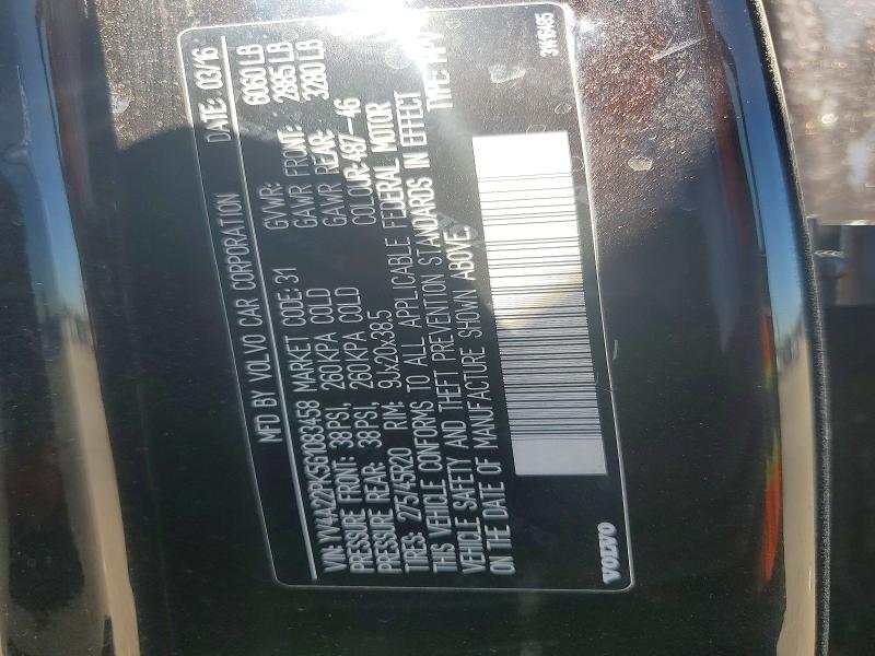 Продаж на аукціоні авто 2016 Volvo Xc90, vin: YV4A22PK5G1083458, номер лоту: 59358156