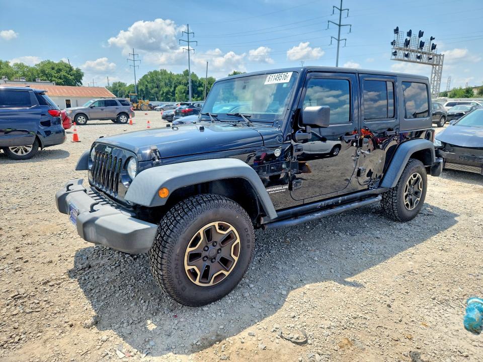 Auction sale of the 2015 Jeep Wrangler Unlimited, vin: 1C4BJWDG1FL682801, lot number: 61149516